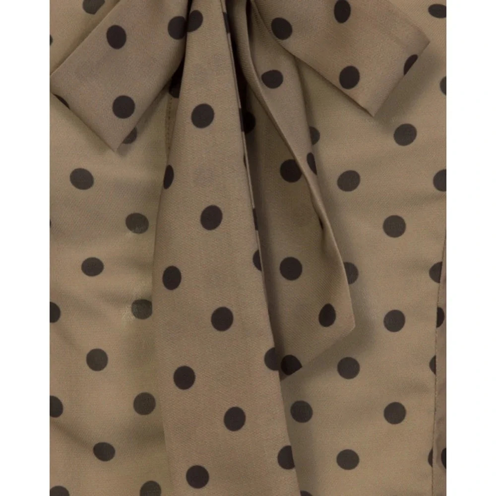 LINDY BOP Fallon Long Sleeve Blouse, Mocha/Black Polka Dot, Size 14 US, EUC - Picture 6 of 8